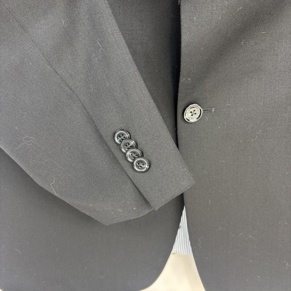 Tommy Hilfiger Suit Jacket Mens Size 42L Black 100% Wool Spirts Coat Blazer‎ - Picture 12 of 12